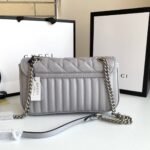 Gucci Marmont Mini Bag Grey 26 cm 446744 UM8AN 1711 - Image 2