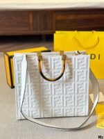Fendi Sunshine Medium Bag White 35cm 8BH386AMCVF0QVL - Image 4