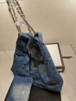 Chanel 22 Handbag Washed Denim Blue 41cm AS3261 B10439 NM981 - Image 4