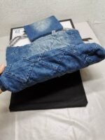 Chanel 22 Handbag Washed Denim Blue 41cm AS3261 B10439 NM981 - Image 6