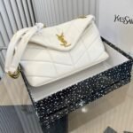 Saint Laurent Puffer Small White 28cm 5774761EL079207 - Image 2