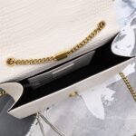 Saint Laurent Kate Medium Tassel In Crocodile White 24cm - Image 4