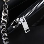 Saint Laurent Kate Small In Grain De Poudre Mirror Effect Black 20Cm - Image 4