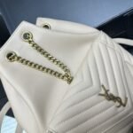 Saint Laurent Mini Joe Bag In Cream 19Cm - Image 5