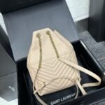 Saint Laurent Mini Joe Bag In Cream 19Cm - Image 6