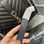 Saint Laurent Envelope Medium Grain De Poudre Black 24Cm - Image 5