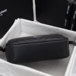 Saint Laurent Lou Camera Bag Silver Metal Black 23Cm - Image 7