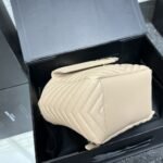 Saint Laurent Mini Joe Bag In Cream 19Cm - Image 7