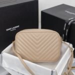 Saint Laurent Lou Camera Bag Dark Beige 23Cm - Image 9