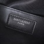 Saint Laurent Lou Camera Bag Silver Metal Black 23Cm - Image 9