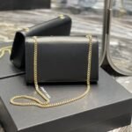 Saint Laurent Kate Medium In Grain De Poudre Black 24cm - Image 9