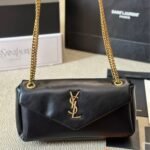 Saint Laurent Calypso Small In Black 27cm 734153AACQO1000 - Image 6
