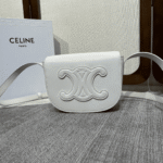 Super Vip 1:1 - Celine Folco Cuir Triomphe In White - Image 6