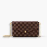 Louis Vuitton Félicie Pochette Damier Ebène Canvas 21Cm N40492