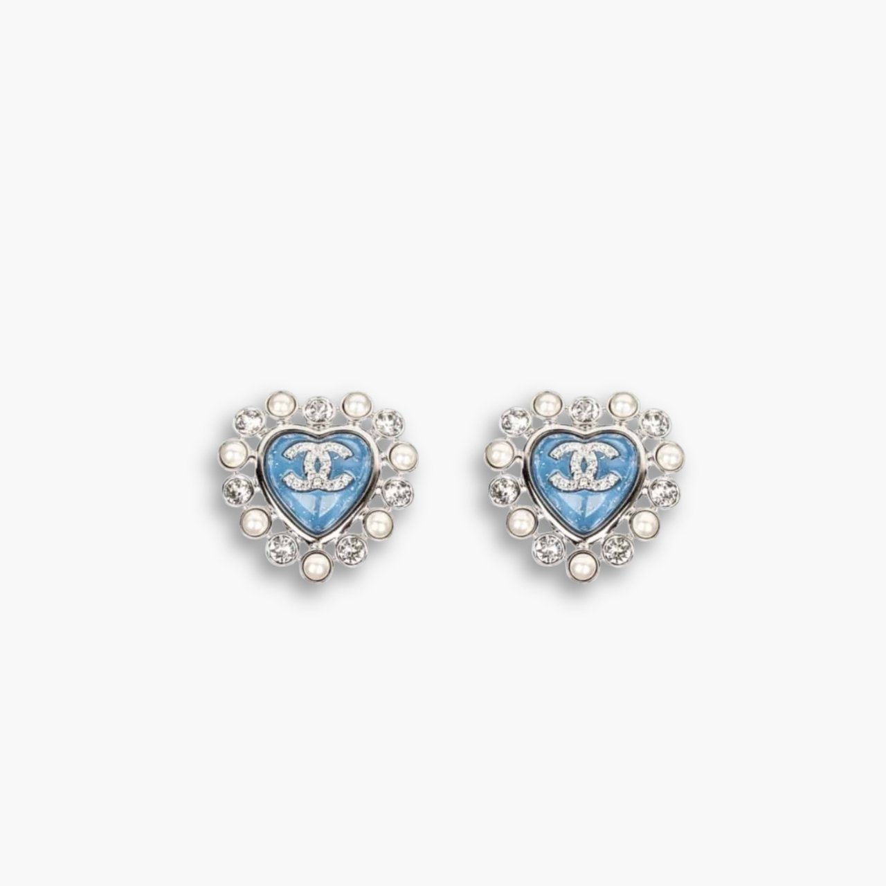 myelegous-1280-x-1280-px-17-1.jpg Chanel Heart Motif And Crystal Earrings Blue - Image 1
