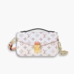 Louis Vuitton Pochette Métis East West Monogram Peach 21cm M46914