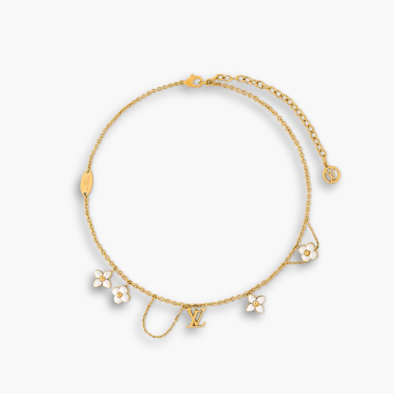 myelegous-1280-x-1280-px-9-1.jpg Louis Vuitton LV Floragram Necklace Gold M03016 - Image 1