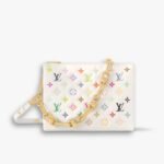 Louis Vuitton X Takashi Murakami Coussin PM White Multicolored 21Cm M13232